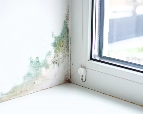 Maison humide &agrave; Angoul&ecirc;me avec trace sur un mur int&eacute;rieur